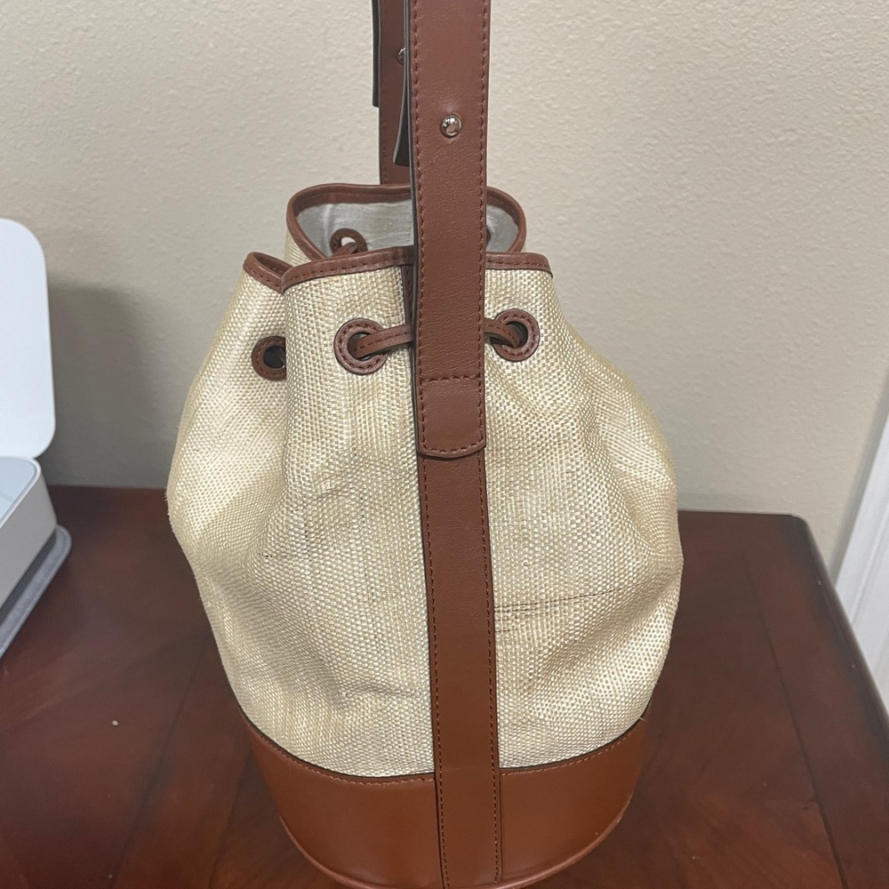 Hunting Season Drawstring in Woven Platano Cognac - Picture 12 of 16